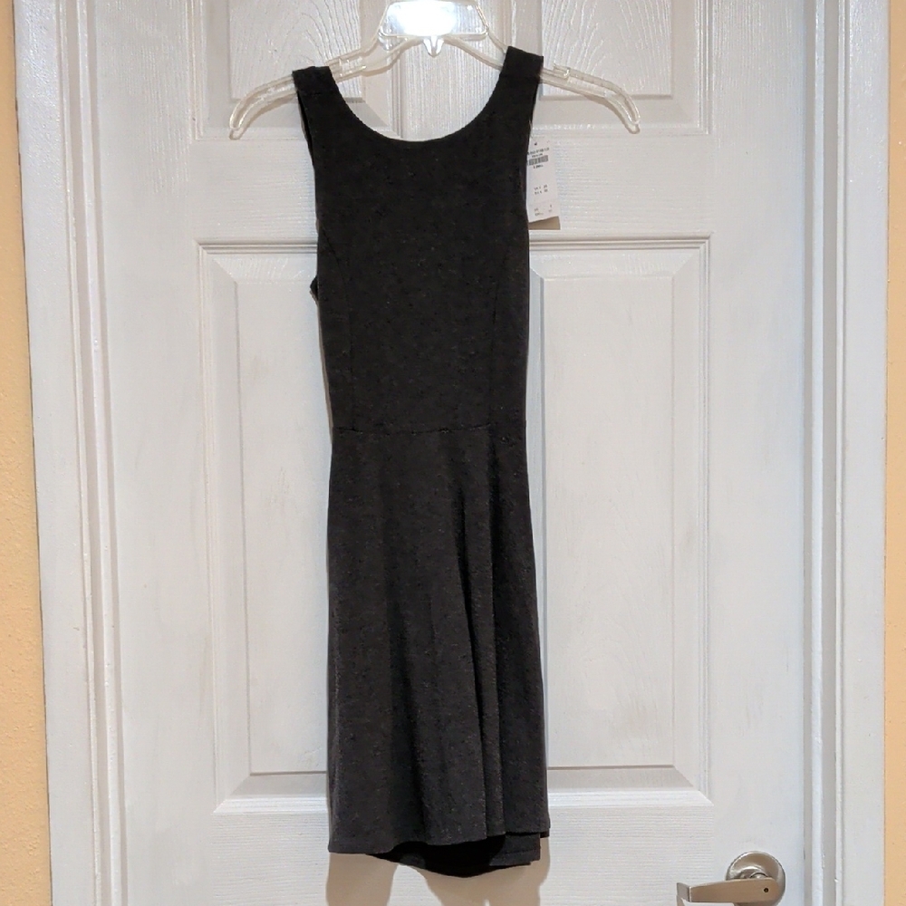 NWT Hollister Charcoal Sleeveless Mini Dress